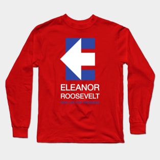 Ghost of Eleanor Roosevelt - Red Shirt Long Sleeve T-Shirt